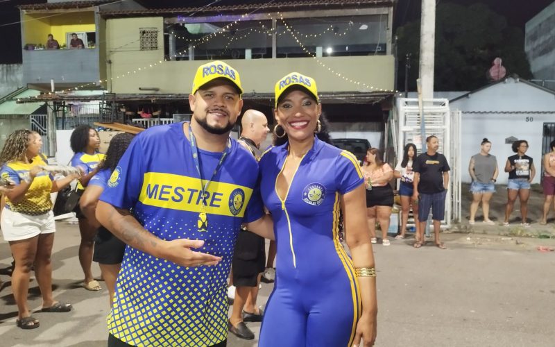 ROSAS DE OURO DA SERRA, ES, REALIZOU O SEU PRIMEIRO ENSAIO DE RUA EM 3/01/2026