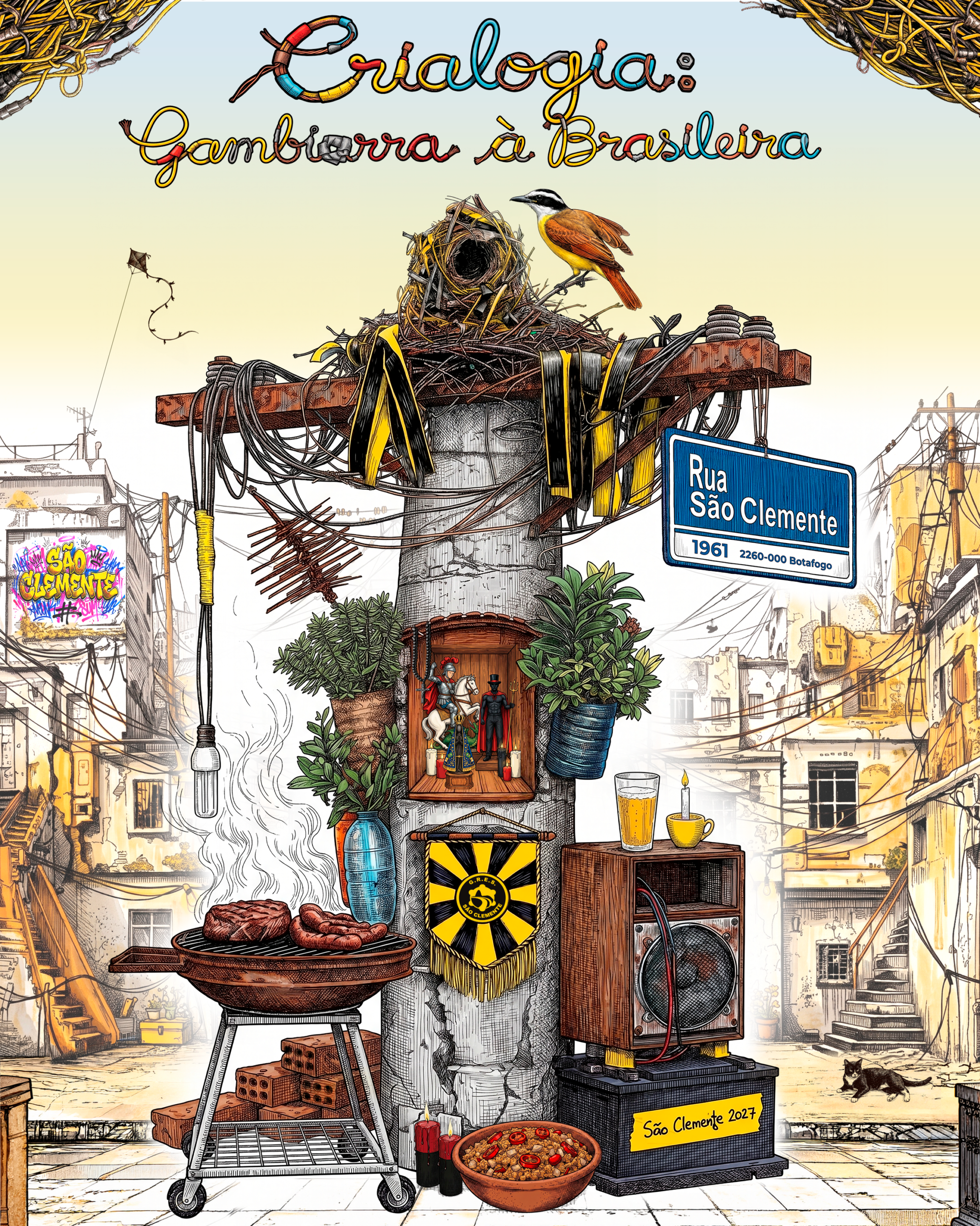 ‘CRIALOGIA – GAMBIARRA À BRASILEIRA’ É O TÍTULO DO ENREDO DA SÃO CLEMENTE PARA O CARNAVAL 2027