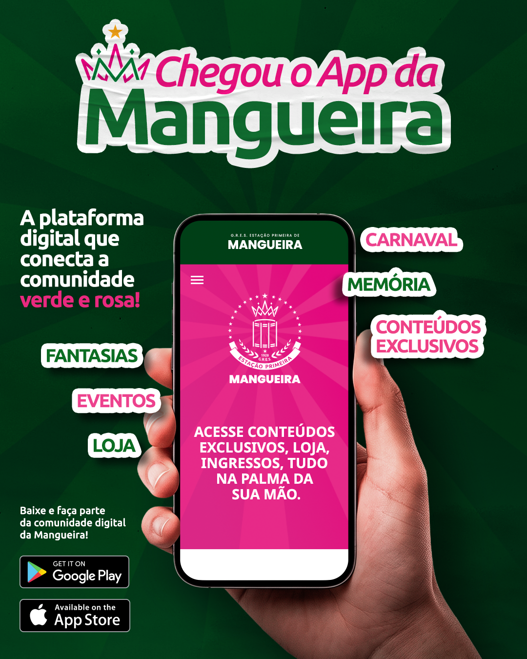 MANGUEIRA LANÇA APLICATIVO E APOSTA EM INOVAÇÃO E TECNOLOGIA PARA APROXIMAR ESCOLA, COMUNIDADE E TORCIDA